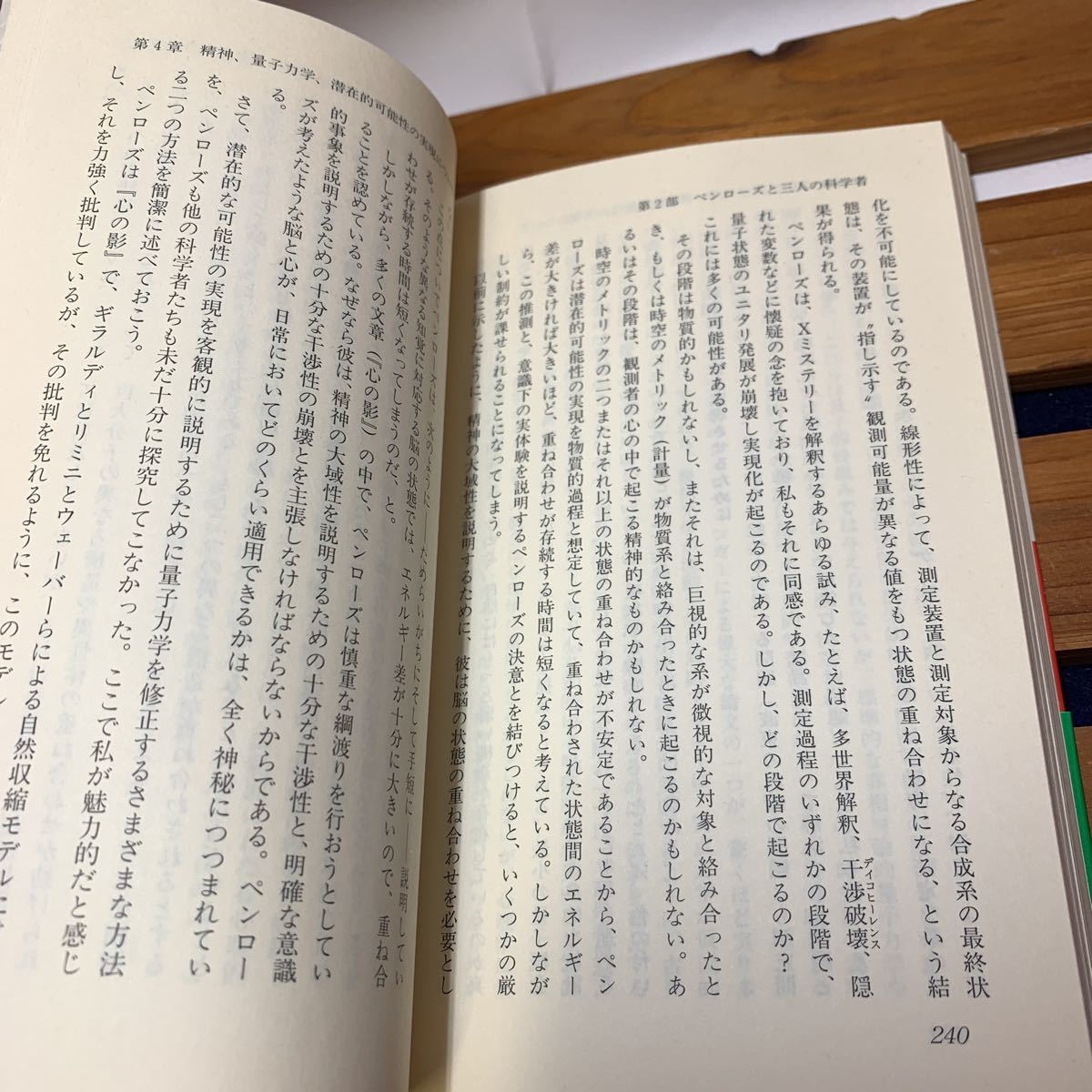 ★大阪堺市/引き取り可★心は量子で語れるか ロジャー・ペンローズ 1999年 初版 帯付き ブルーバックス 古本 古書★の画像8