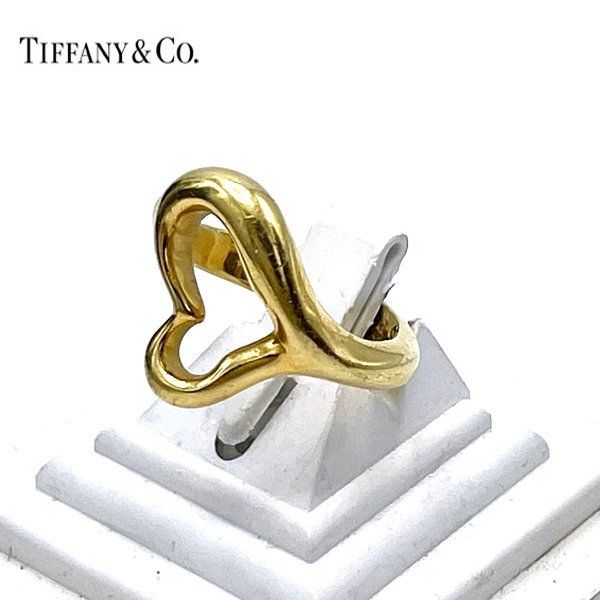 オリジナル Tiffany & 重量7.84ｇ ゴールド 750 Ｋ18 11号 オープン