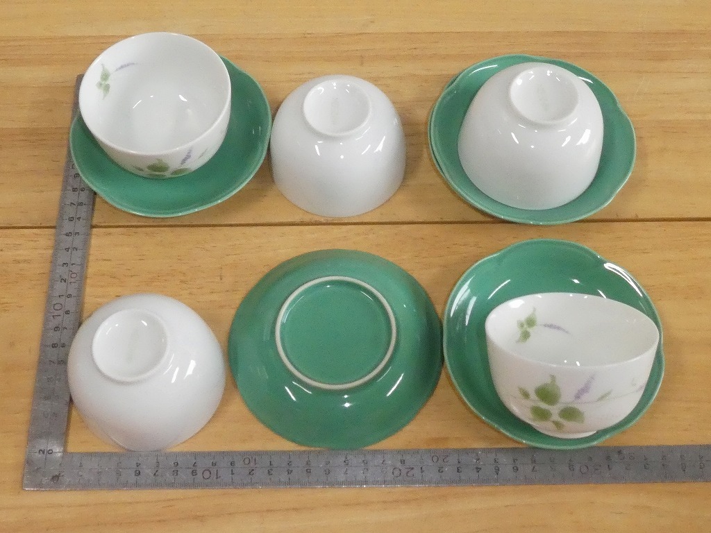 ●有田焼 吾山窯 汲出し茶器揃え 5客セット 茶托 菓子皿にも 未使用 和食器 茶道具●_画像9