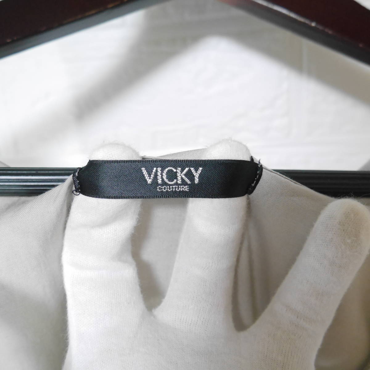 A627 * VICKY COUTURE | Vicky kchu-ru One-piece gray used size 1
