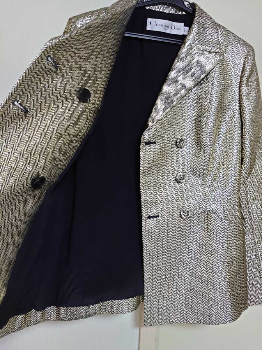 Christian Dior メタリック ヘリボーンジャガード バー Christian Dior メタリック ヘリボーンジャガード バー