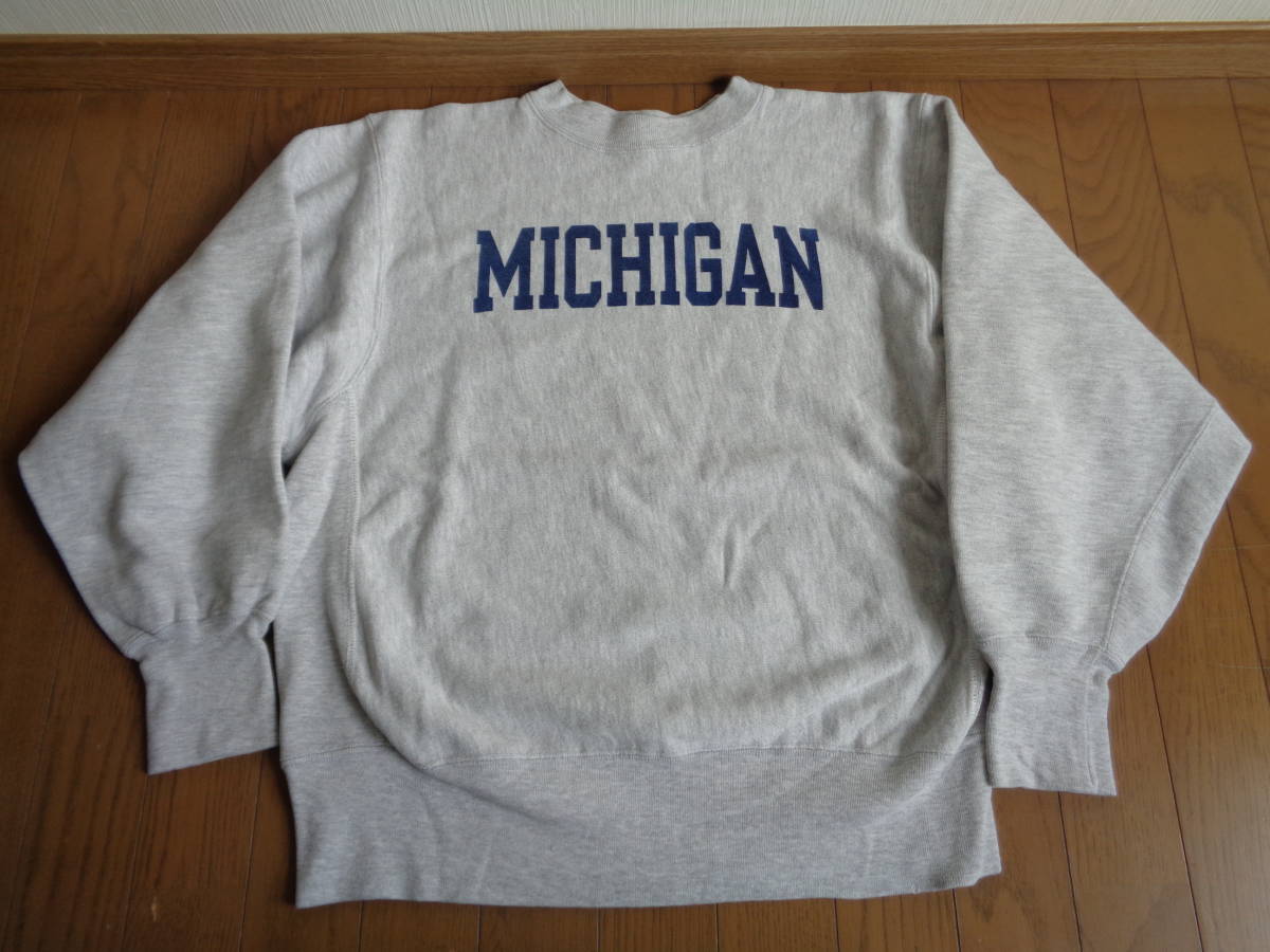80s チャンピオン トリコタグ ミシガン MICHIGAN 染み込み 目