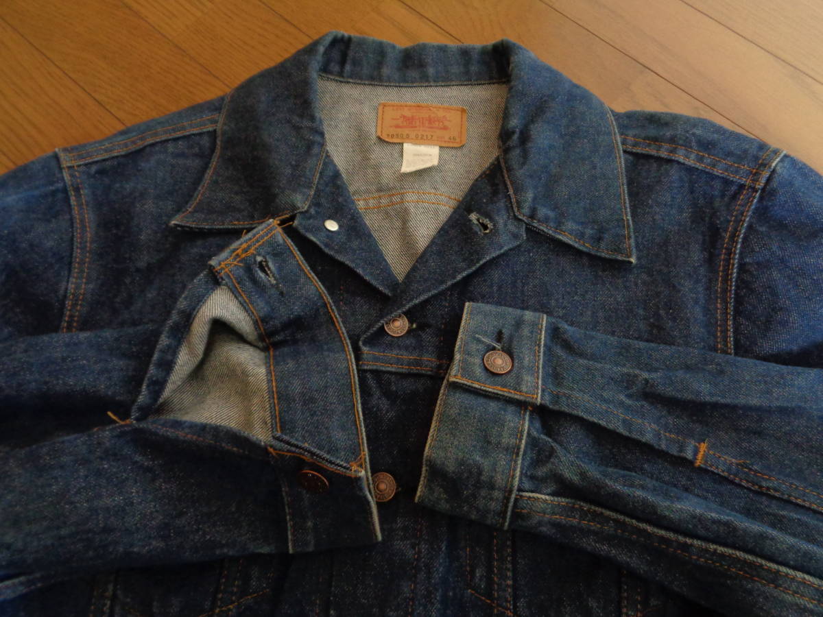 極上 濃紺 70s ヴィンテージ LEVIS リーバイス 70505-0217 スモールe