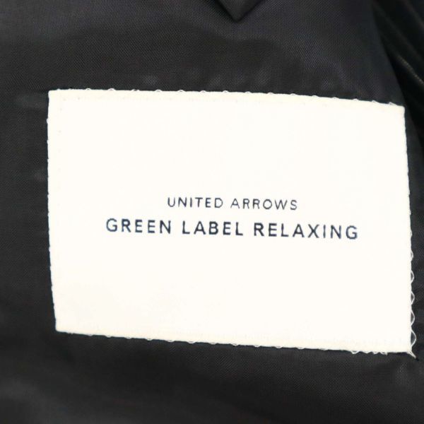 GREEN LABEL RELAXING ユナイテッドアローズ 春夏 背抜 クールスーツ★ ストライプ テーラード ジャケット Sz.44　メンズ 灰　C3T02753_3#M_画像6