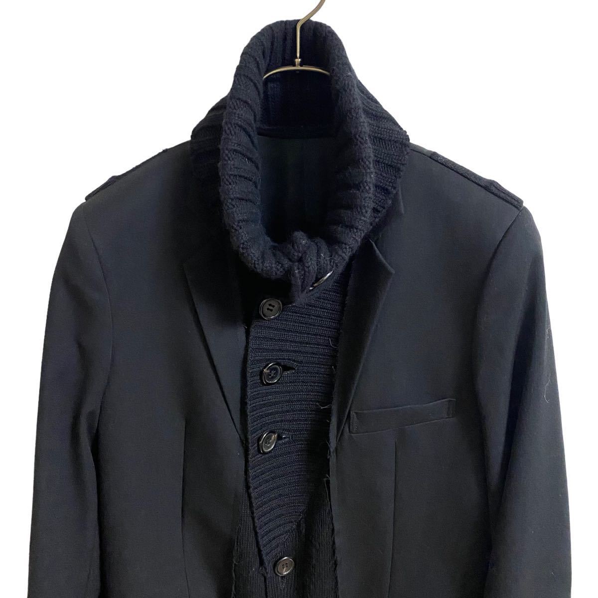 アンダーカバー UNDERCOVERISM 2007AW イヤーマフ期 ニット ドッキング