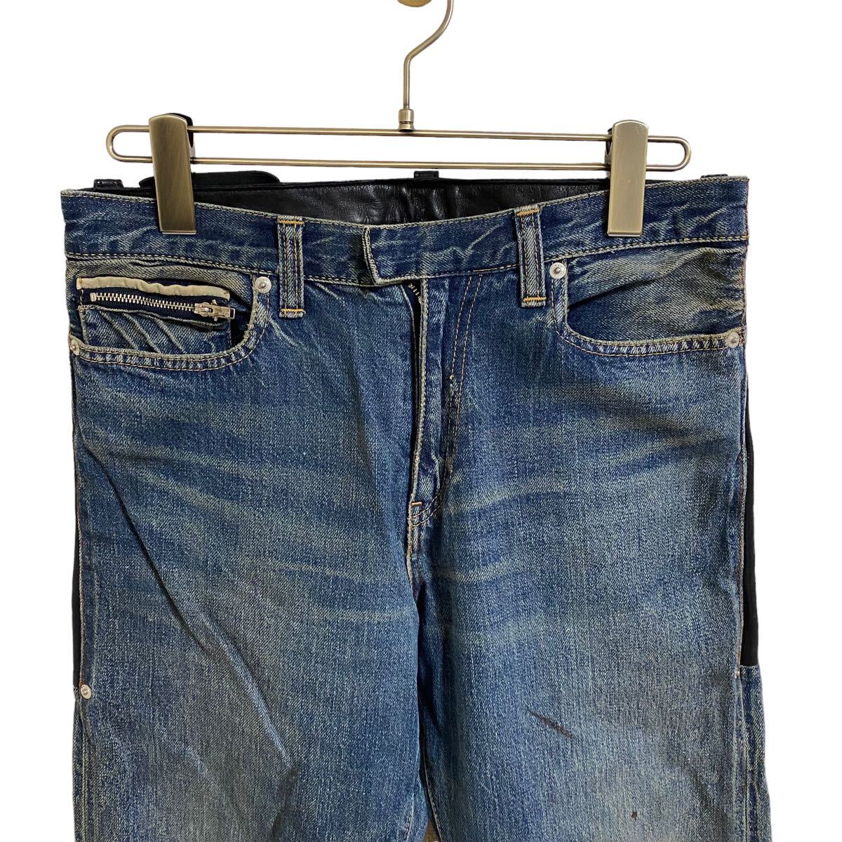 アンダーカバー UNDERCOVER JONIO着 11AW mirror期 レザー 切り替え