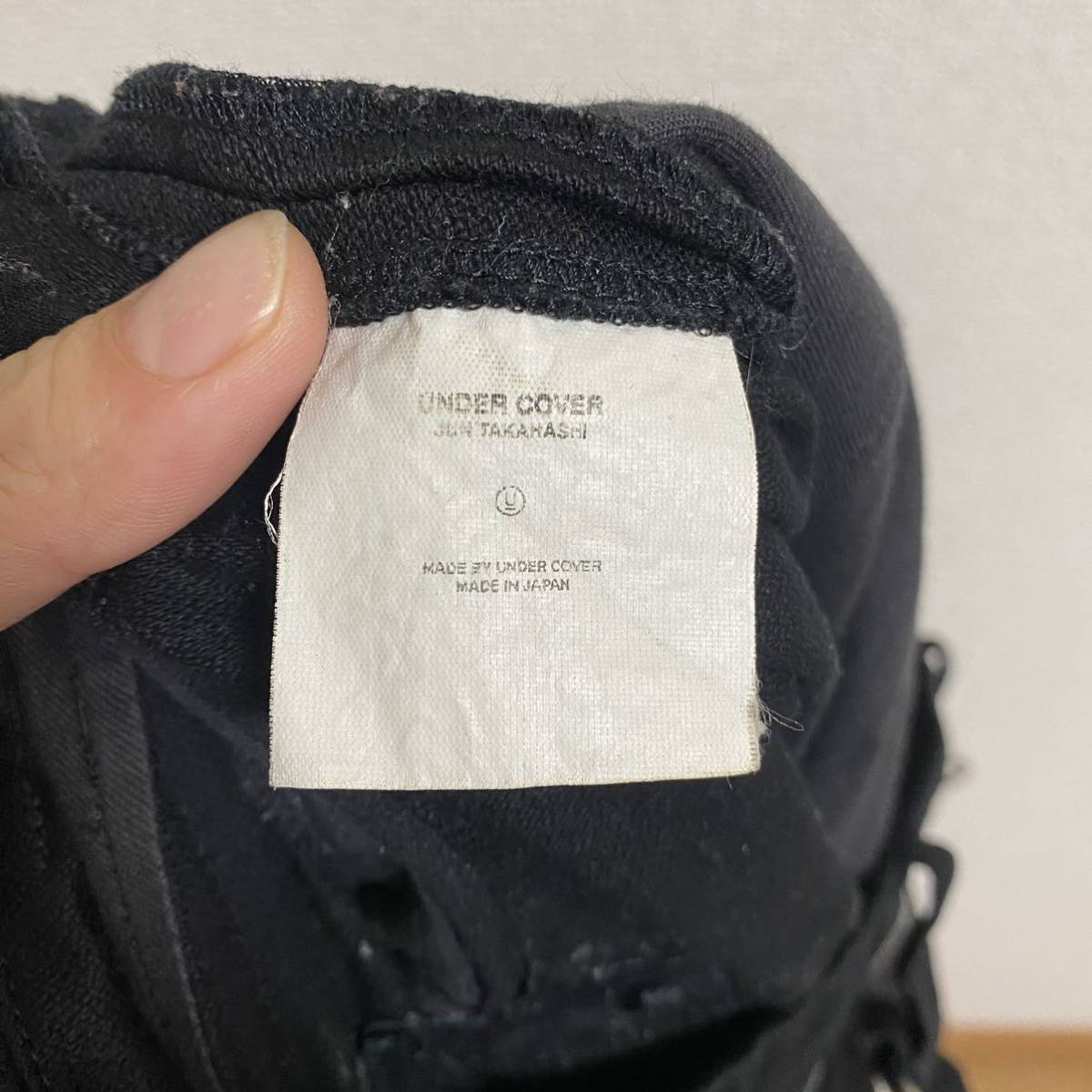 希少 補修品 UNDERCOVERISM 2003ss scab期 GIZ柄 スキニーパンツ
