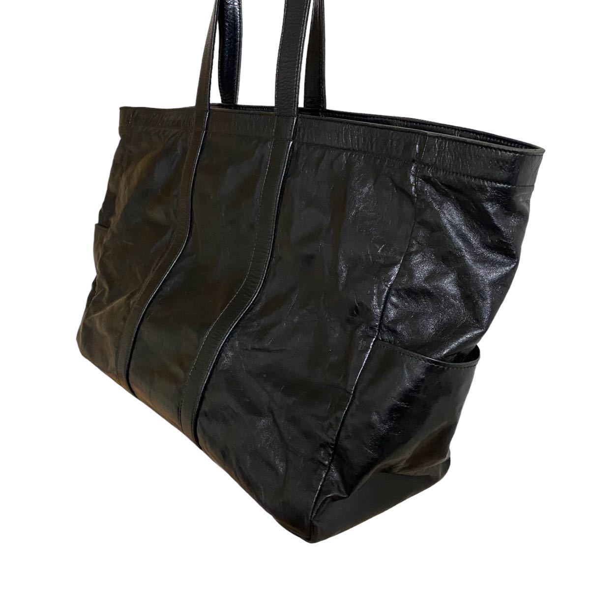 【ポーター PORTER シェイプ シェープ SHAPE 大容量 レザー 牛革 トートバッグ ブラック 黒 牛ステアハイド 定55000 吉田カバン タンカー】 5