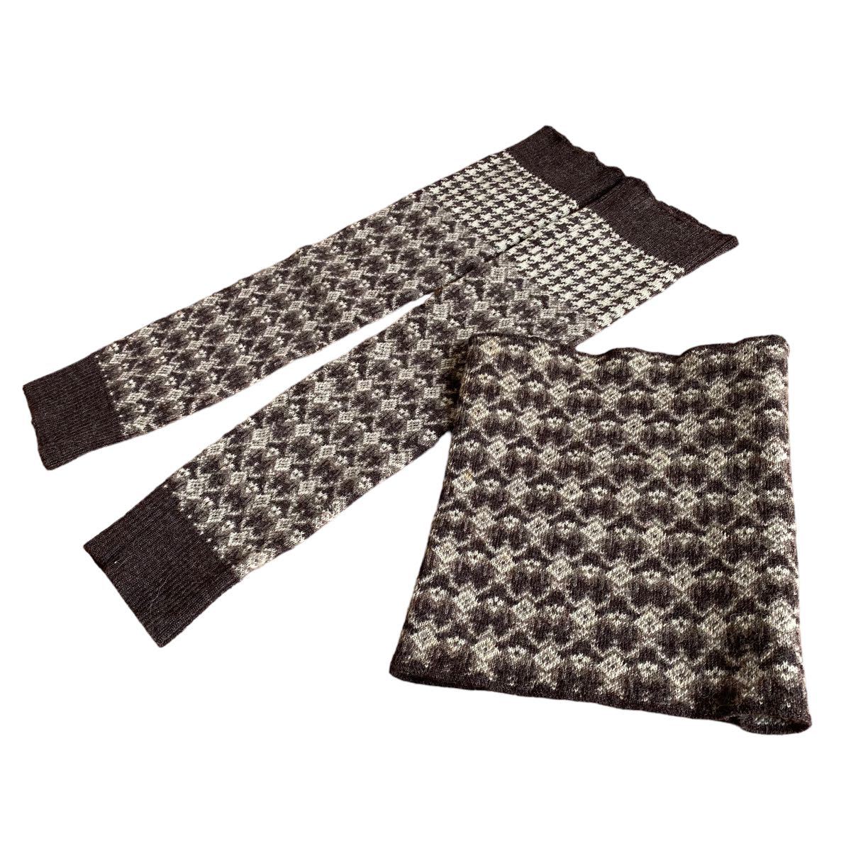 [ Number Nine number nine 2002aw George period neck warmer leg warmers set wool 100% TAKAHIRO MIYASHITA. under ..]