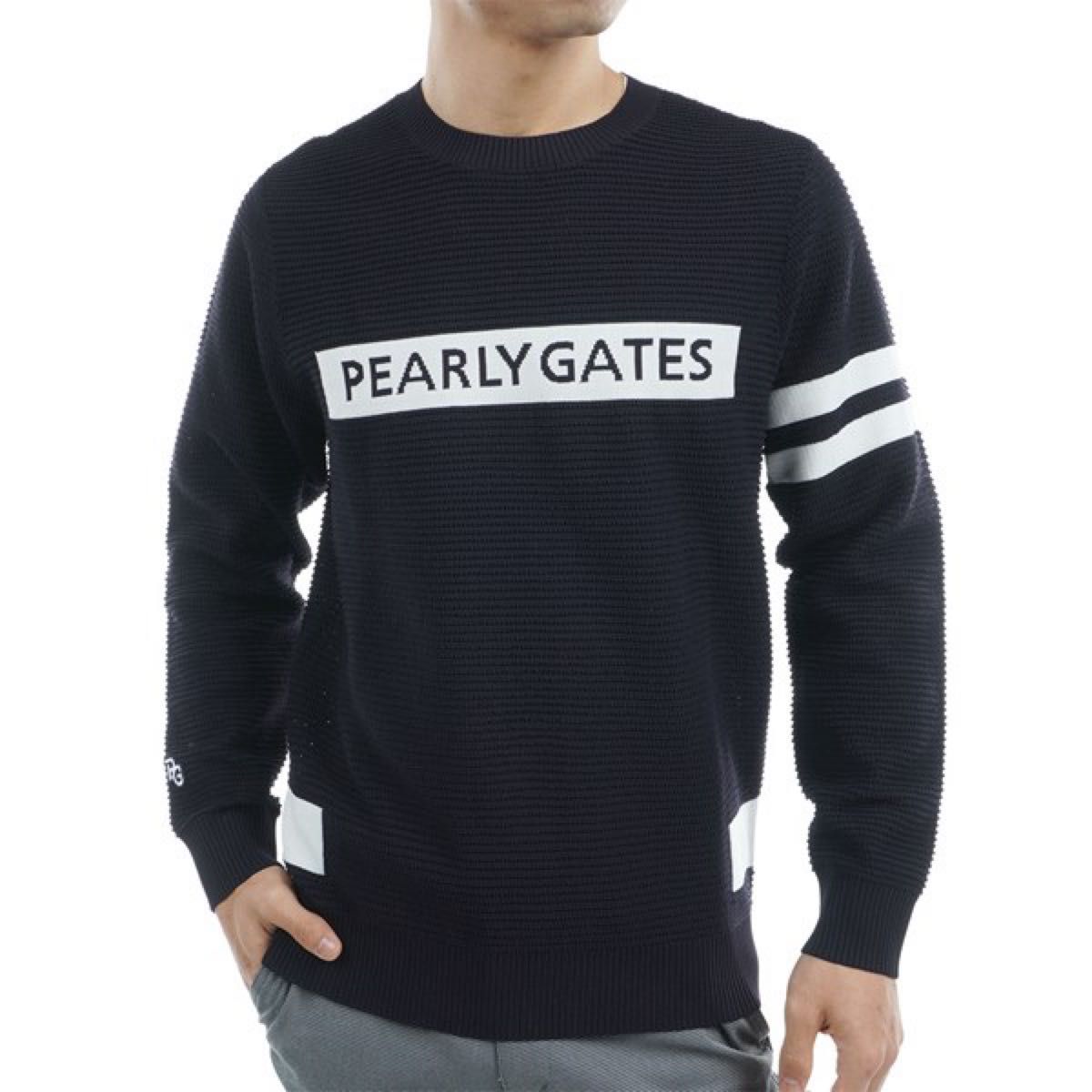 パーリーゲイツ PEARLY GATESパイル編みメッシュセーター