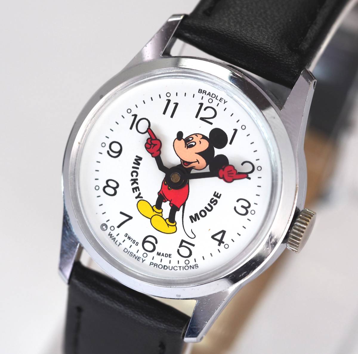 レア ミニーマウス 1970年 機械式手巻き 腕時計 ディズニー BRADLEY-