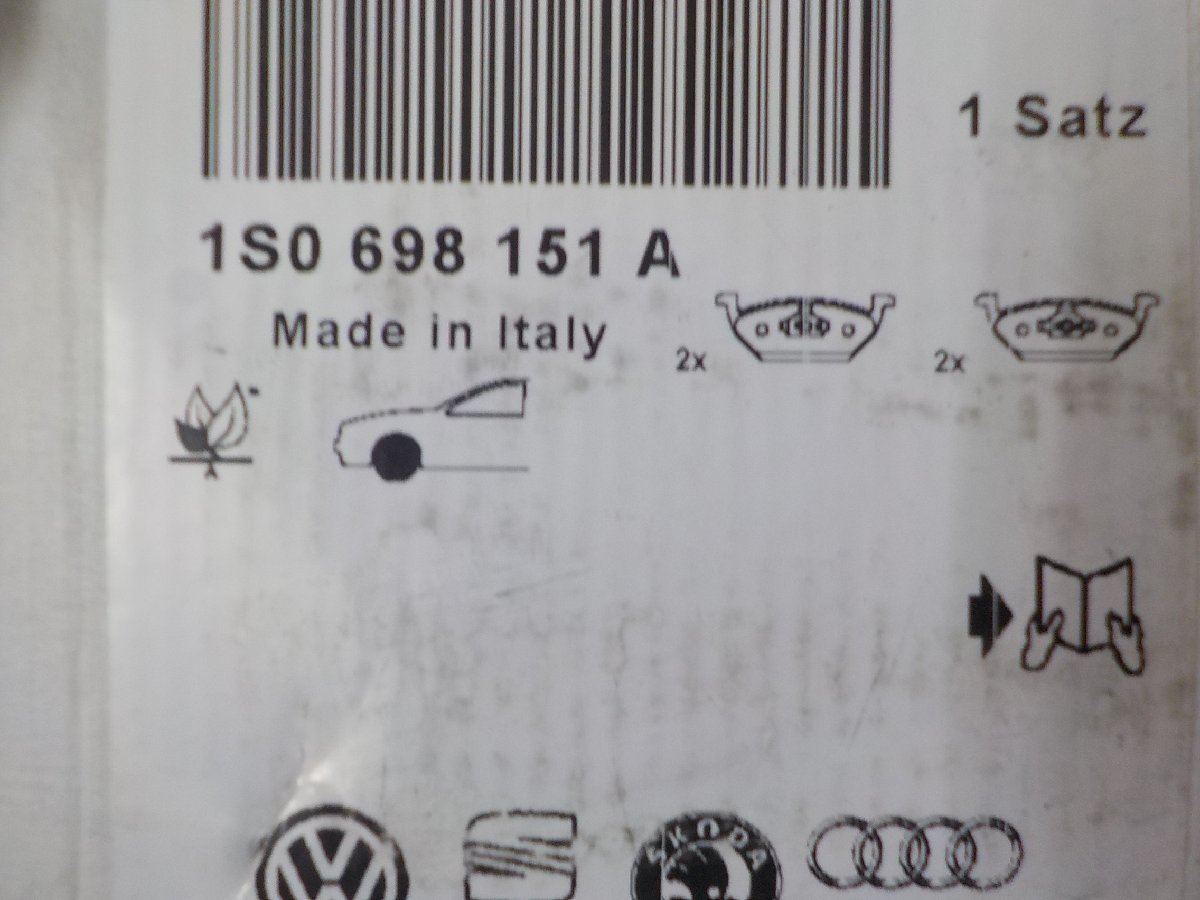 [ Volkswagen Volkswagen ] VW original brake pad 1S0 698 151 A * long time period stock unused goods 
