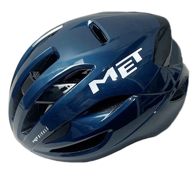  man and woman use : super light weight road bike helmet, outdoor sport therefore. head protection navy 