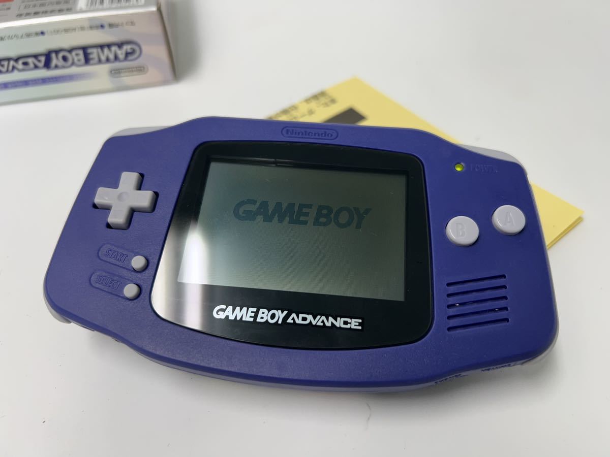 通電確認済 ゲームボーイアドバンス 任天堂 GBA Nintendo バイオレット ニンテンドー 本体 _画像4