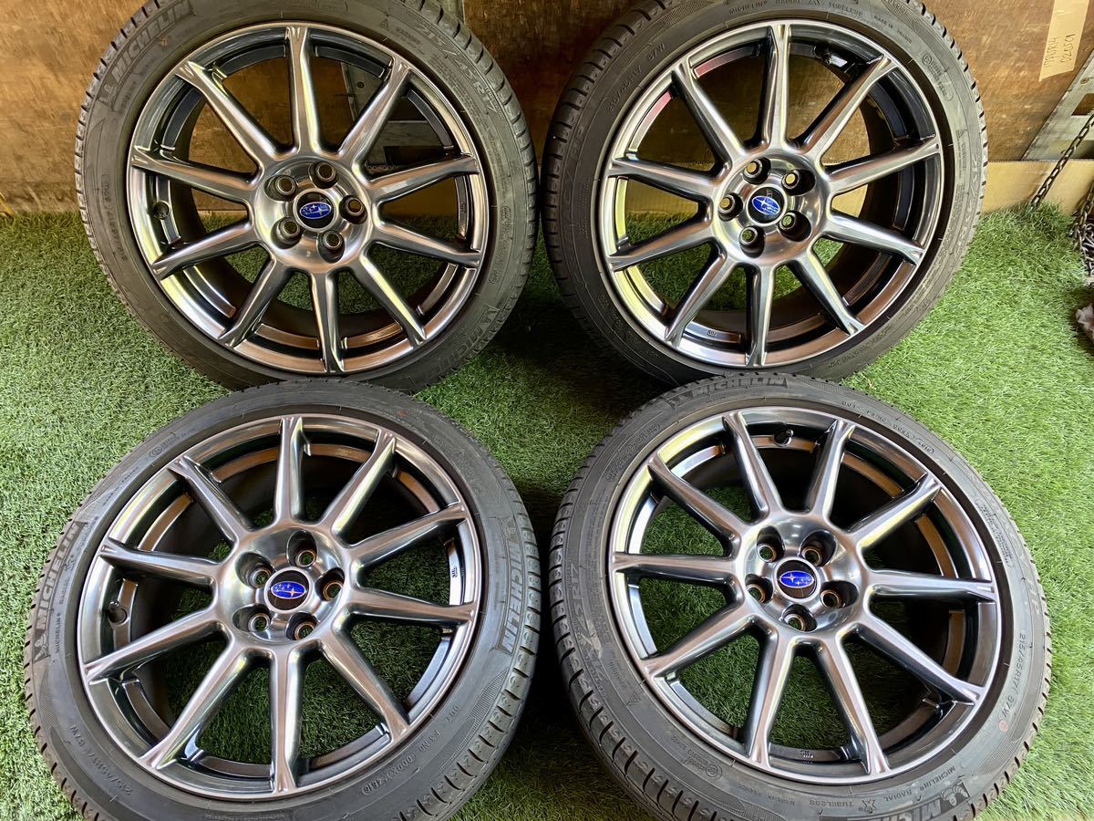 ホイール美品】◇スバルBRZ後期 ZC6純正4本Set◇17×7.5J+48 100/5H