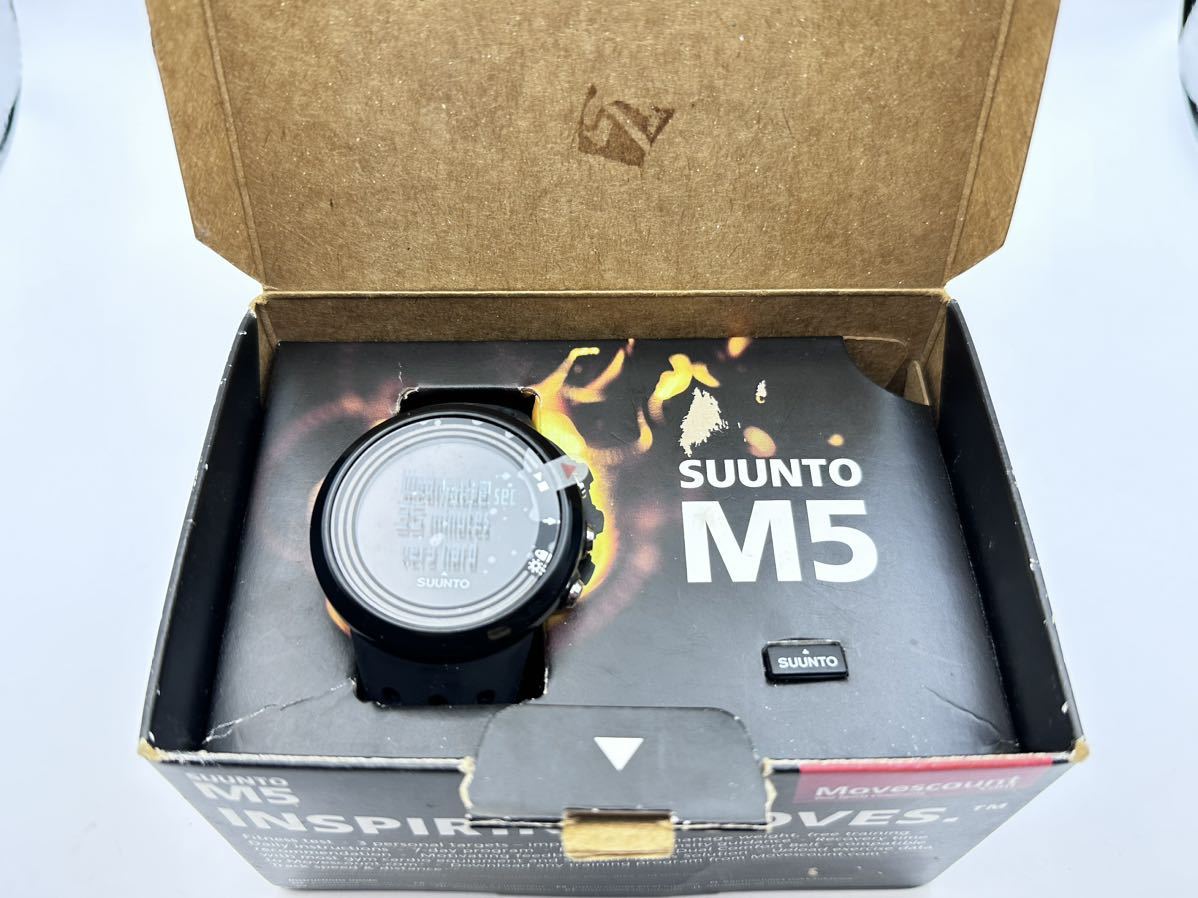 5-75 未使用 廃盤 SUUNTO スント M5 オール ブラック 心拍計 ランニング トレーニング 腕時計 ウォッチ_画像10