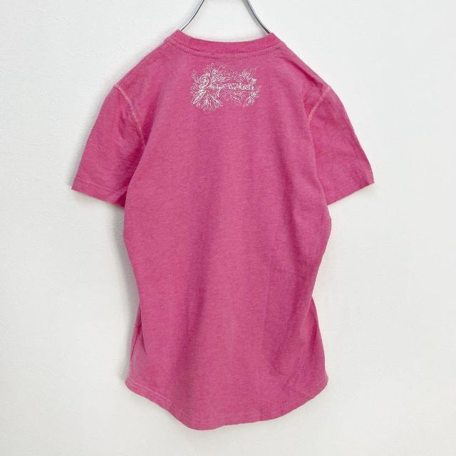 ディースクエアード　レディース　半袖　プリントTシャツ　ダメージ加工　イタリア製　Sサイズ　ピンク_画像7