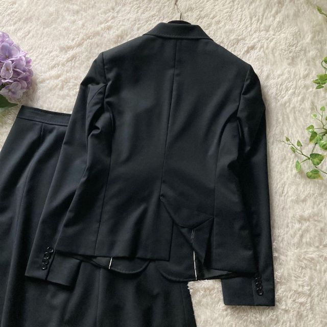  Kumikyoku standard setup skirt suit YUNSA cloth black unlined in the back spring summer kumikyoku Onward . mountain 
