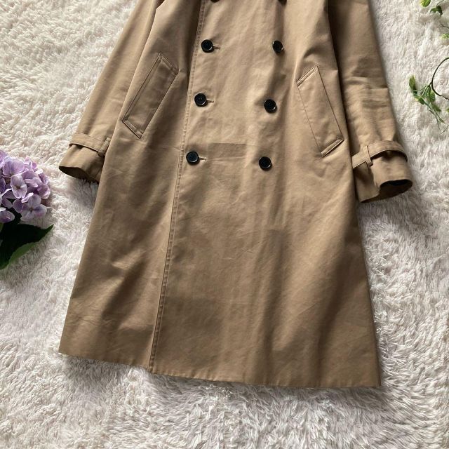  large size HYKE lady's trench coat beige 3 L size high k