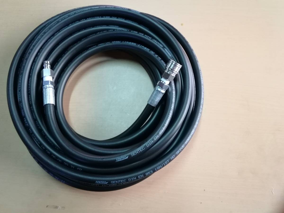 【はこぽす対応商品】 高圧洗浄機用ホース 耐圧210kgf/cm2 ワンタッチカプラ(材質SUS)付 内径9㎜(3/8インチ)全長10m 高圧洗浄機 【はこぽす対応商品】 高圧洗浄機用ホース 耐圧210kgf/cm2 ワンタッチカプラ(材質SUS)付 内径9㎜(3/8インチ)全長10m 高圧洗浄機