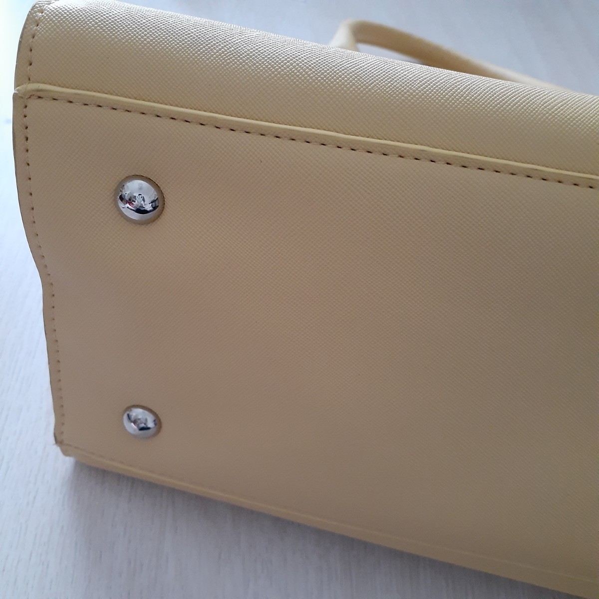 ELLE L * bag handbag shoulder bag lady's bag { yellow }ito gold 