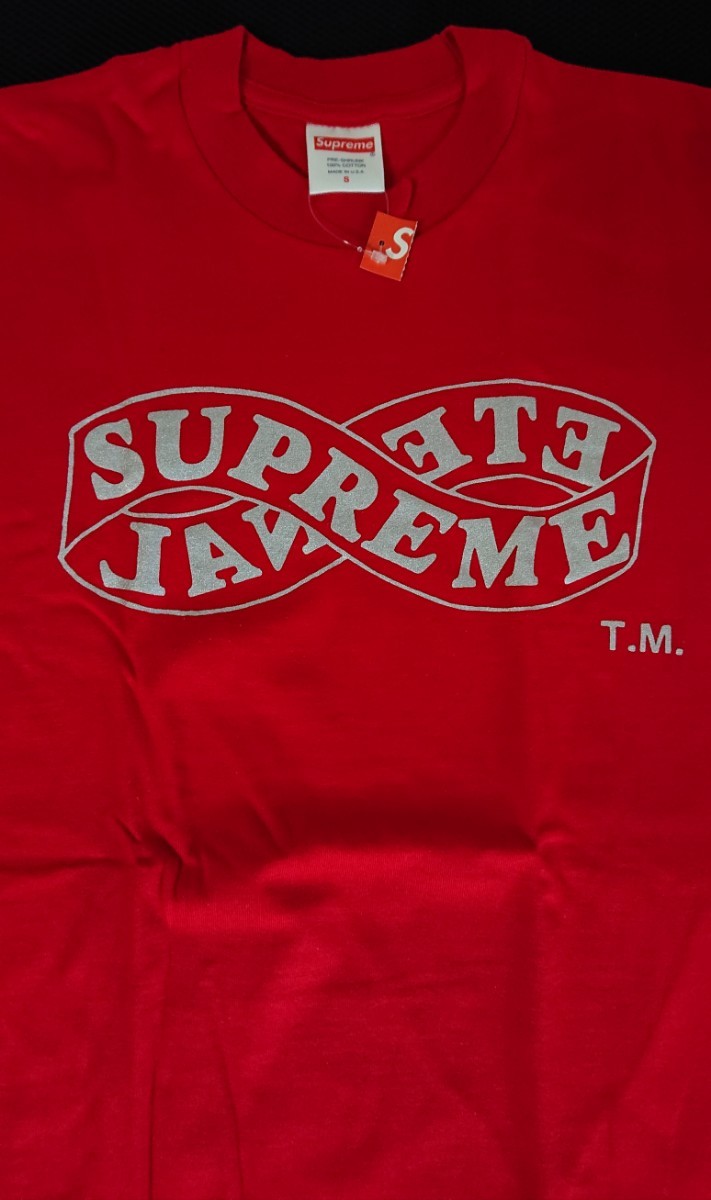 新品 Sサイズ Eternal Tee 赤 18FW Supreme Small Red Tシャツ 国内正規品 半タグ付き エターナル_画像1