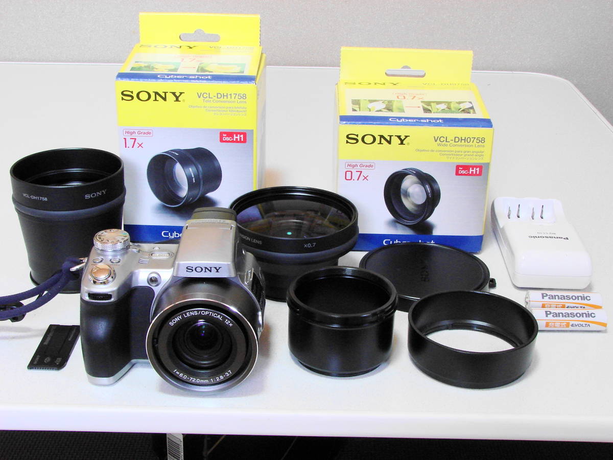 SONY DSC H1 デジタルカメラ+ SONYテレコンバージョンレンズ VCL SONY DSC H1 デジタルカメラ+ SONYテレコンバージョンレンズ VCL
