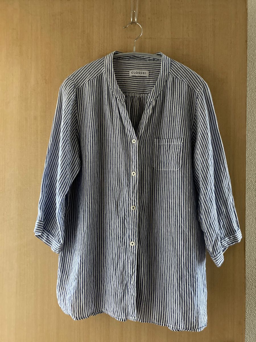美品カットソー M ストライプ ネイビー しまむら Tシャツ | dretiennemaritz.co.za