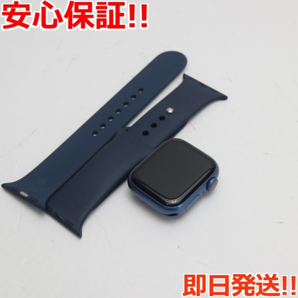 美品 Apple Watch Series7 41mm GPS ブルー 本体 即日発送 土日祝発送OK あすつく