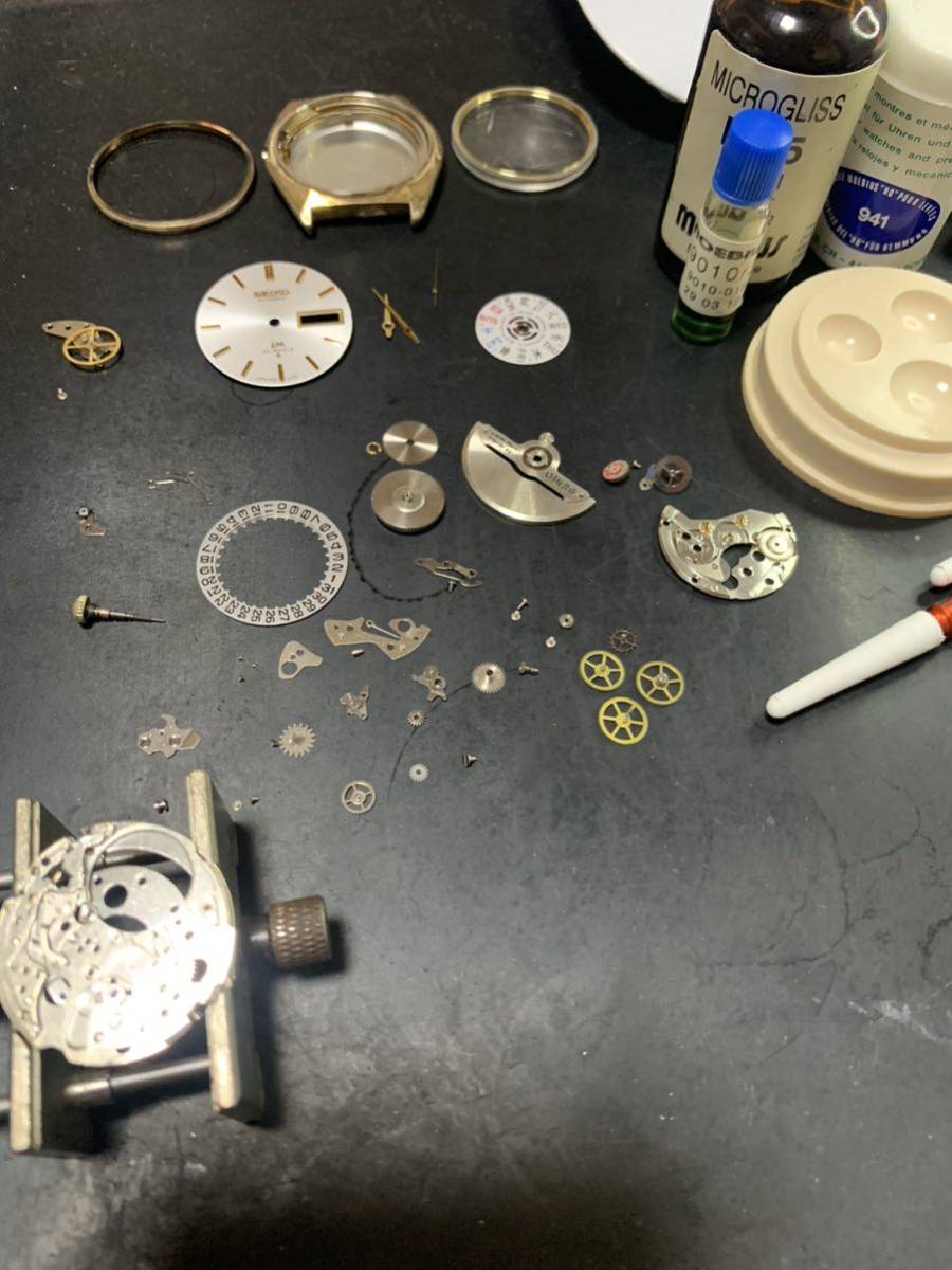 セイコー ロードマチック SEIKO LM OH済み 新品ベルト 自動巻き メンズ腕時計 国鉄刻印 金 ゴールド アンティーク デイデイト