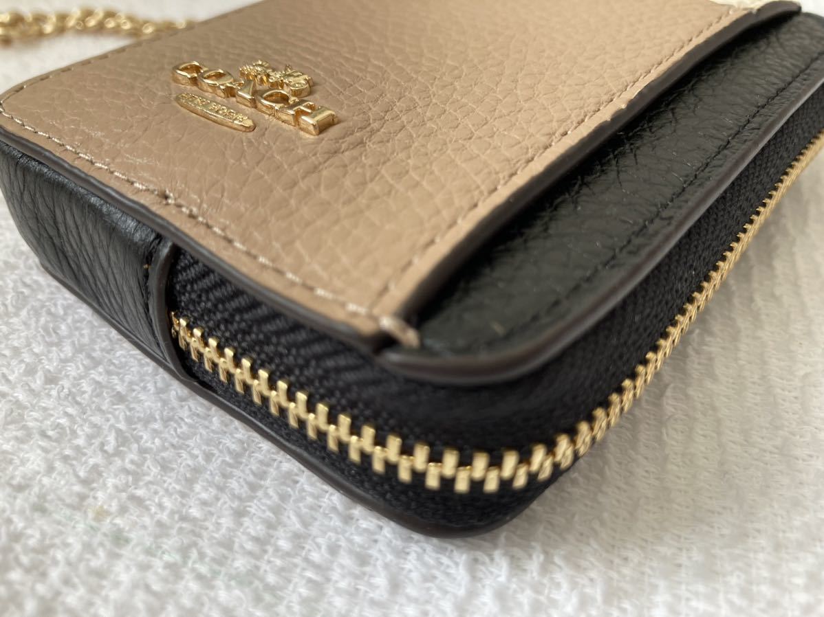 【送料無料】新品◆コーチ COACH◆C1886 財布 チェーン付 小銭入れ コインケース キーケース パスケース IDケース カード入れ サ1 3