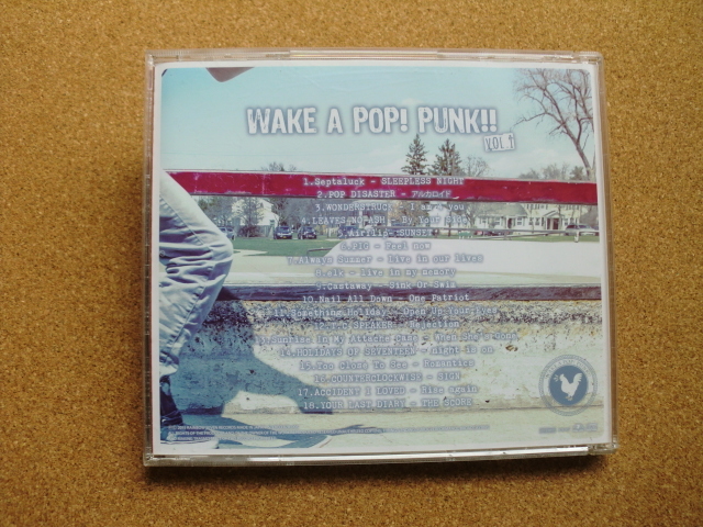 ＊【CD】【V.A】WAKE A POP！ PUNK!! VOL.1／Septaluck、PIG、ACCIDENT 他（R7R-005）（日本盤）_画像3