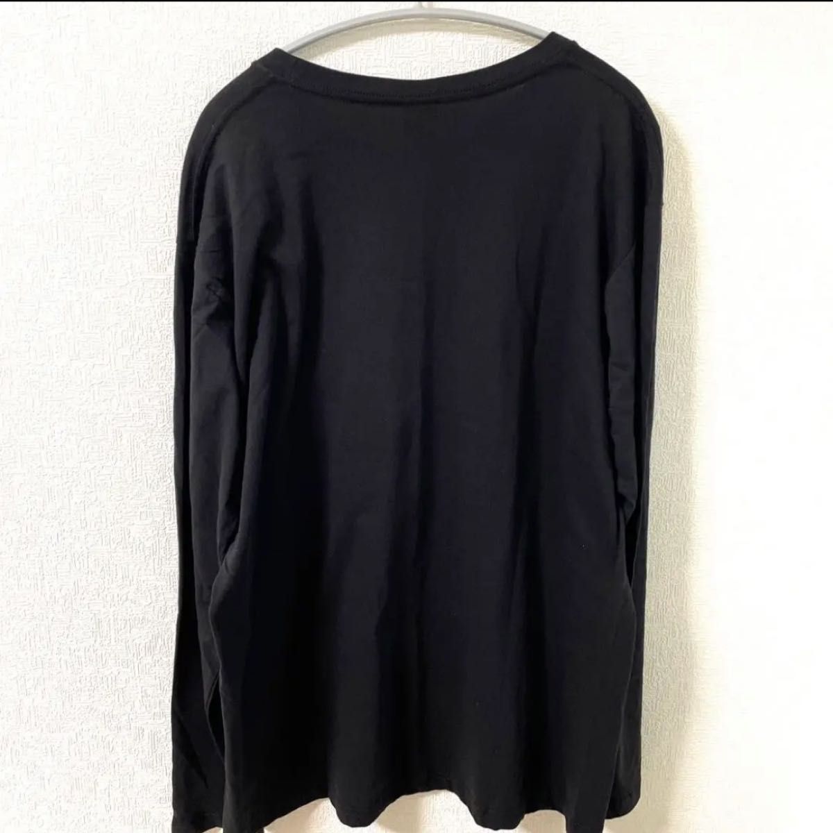 【新品】USNロゴ　ミリタリープリント長袖　Tシャツ　3L(2XL) ブラック