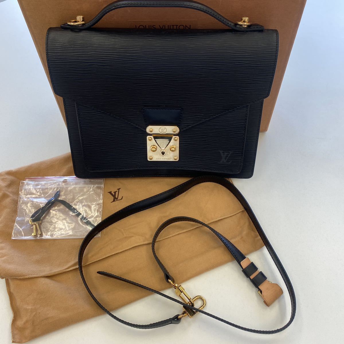 未使用保管品 LOUIS VUITTON ルイヴィトン モンソー 2way ハンドバッグ