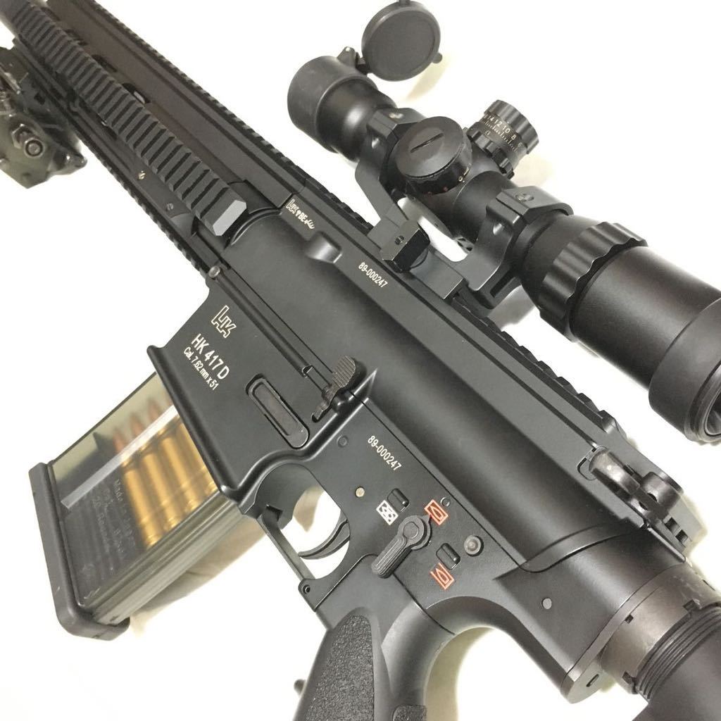 超美品 】東京マルイ 次世代電動ガン HK417 スナイパー セット 超美品 】東京マルイ 次世代電動ガン HK417 スナイパー セット