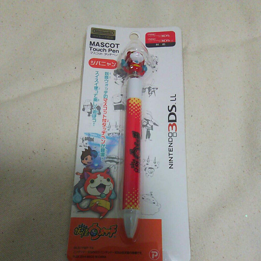  Yo-kai Watch jibanyan3DSLL mascot touch pen * new goods unopened 