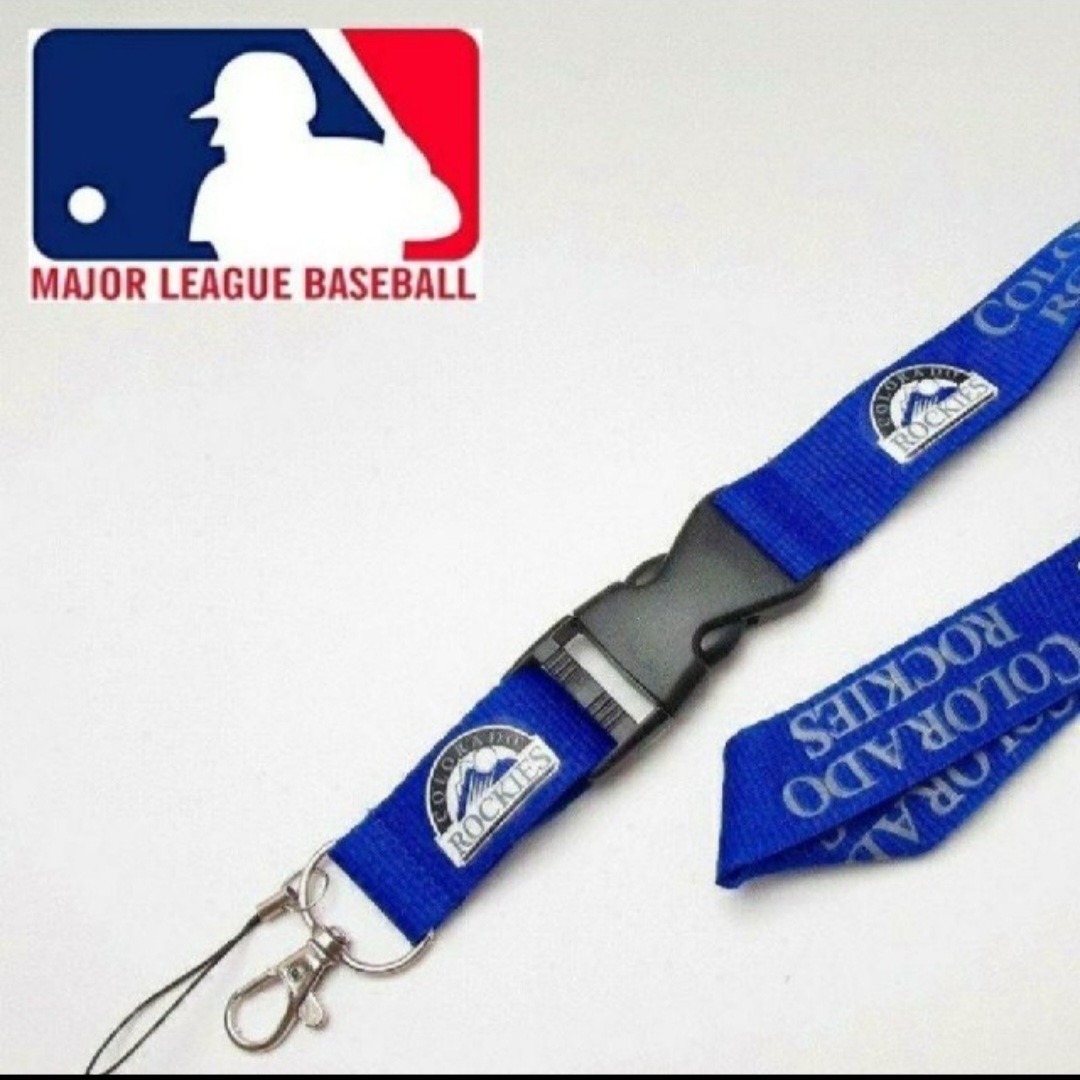 現品限り 新品 MLB 携帯ストラップ ネックストラップ コロラド ロッキーズ_画像1