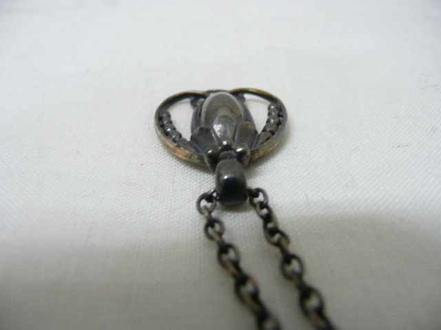63)♪GEORG JENSEN ジョージジェンセン ネックレス 1990 シルバー925