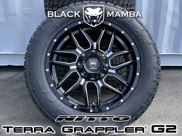 車検対応 ゲレンデ W463 ベンツ G-Class G320 G350 Black Mamba BM7 20インチタイヤホイール NITTO TERRA GRAPPLER G2 275/55R20 285/50R20_画像3