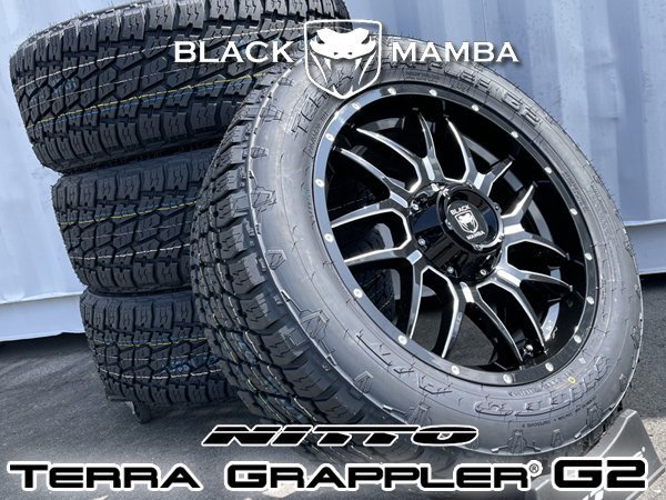 車検対応 ベンツ Gクラス ゲレンデ W463 G320 G350 Black Mamba BM7 20インチタイヤホイール NITTO TERRA GRAPPLER G2 275/55R20 285/50R20_画像1