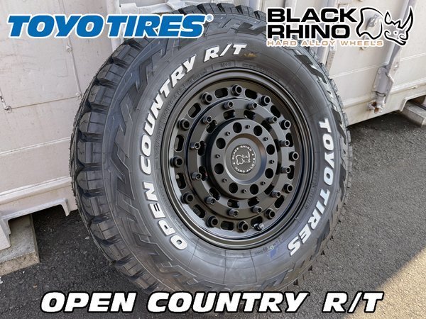 新品 数量限定 ブラックライノ JLラングラー JKラングラー 17インチタイヤホイール4本SET TOYO OPEN COUNTRY RT 285/70R17 ホワイトレタ_画像3