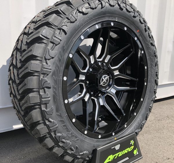 新品 20x10J ダッヂラム ラムトラ XF OFFROAD XF222 20インチマッドタイヤホイール ATTURO TRAIL BLADE MT 285/50R20 33x12.50R20 35x12.5_※画像のタイヤは33x12.50R20になります。