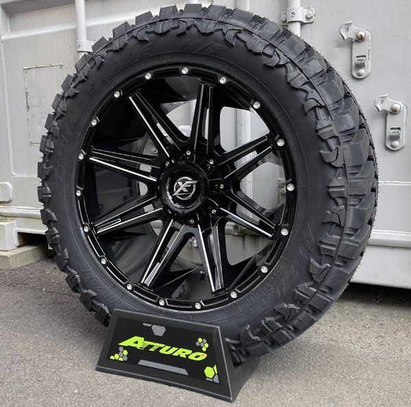 20x10J FJクルーザー ハマーH3 XF OFFROAD XF220 20インチマッドタイヤ