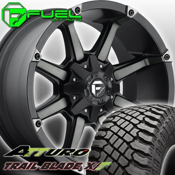 FUEL D556 Coupler サバーバン アバランチ タイタン 20インチタイヤホイールセット ATTURO TRAIL BLADE XT 275/55R20 285/55R20 305/55R20_画像1