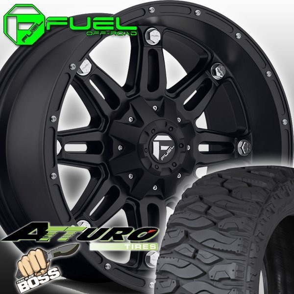 FUEL D531 HOSTAGE ハマー H2 H1 HUMMER 新品 20インチマッドタイヤホイールセット ATTURO TRAIL BLADE BOSS LT325/60R20 35x13.0R20_画像1