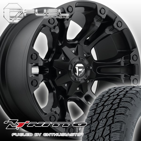 FUEL D560 VAPOR エスカレード タホ サバーバン アバランチ F150 20インチタイヤホイールセット NITTO TERRA GRAPPLER 265/50R20 275/55R20_画像1