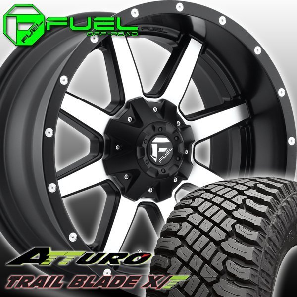 FUEL D537 Maverick エスカレード タホ ナビゲーター 20インチタイヤホイールセット ATTURO TRAIL BLADE XT 275/55R20 285/55R20 305/55R20_画像1