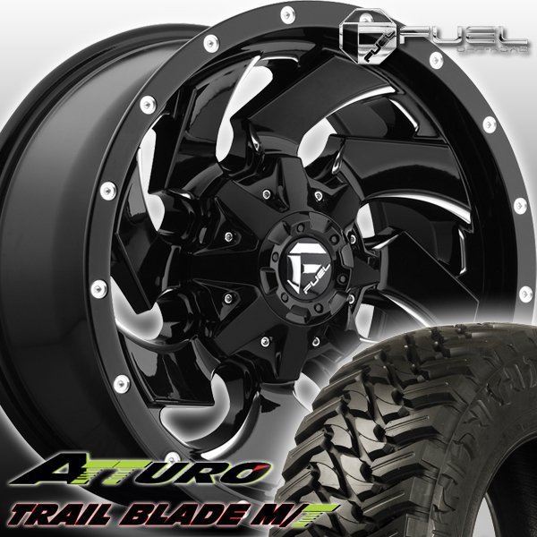 FUEL D574 Cleaver タンドラ セコイア ランクル200 20インチマッドタイヤホイールセット ATTURO TRAIL BLADE MT 285/50R20 33x12.50R20_画像1