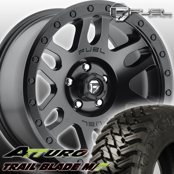 FUEL D584 Recoil JEEP JKラングラー アンリミテッド 20インチマッドタイヤホイールセット ATTURO TRAIL BLADE MT 285/50R20 33x12.50R20_画像1