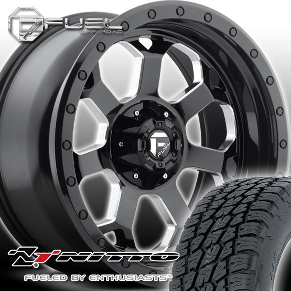 FUEL D563 Savage サーフ プラド タコマ ハマーH3 FJクルーザー 20インチタイヤホイールSET NITTO TERRA GRAPPLER 265/50R20 275/55R20_画像1